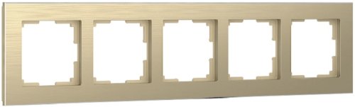 Рамка универсальная Werkel Aluminium 5-м. металл шампань алюминий картинка